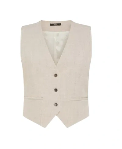 Seventy Stretchy Polyester Blend Jacket In Beige
