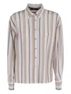 Seventy Multicolor Striped Shirt With Classic Collar In Multi