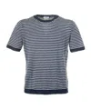 Seventy White Blue Striped T-shirt