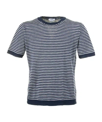 SEVENTY SEVENTY STRIPED CREWNECK T-SHIRT