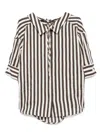 Seventy Stripes Shirt With Front Tie