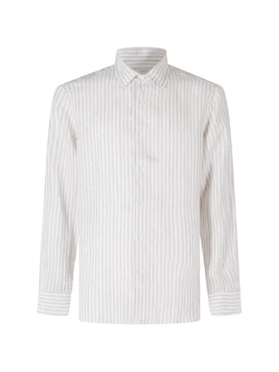 Seventy Striped Long-sleeve Shirt In Neutral