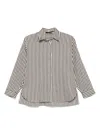 Seventy Stripes Shirt With Long Sleeves In Black
