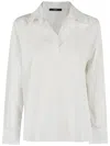 Seventy Lightweight Nylon-viscose Blend Shirt In Weiss