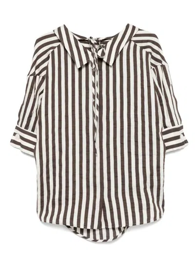 Seventy Stripes Shirt With Front Tie