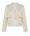 Seventy Short Jacket In Lurex Slub Cotton