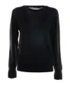 Seventy Crew-neck Long-sleeve Sweater In Black