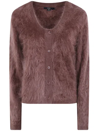 Seventy Cashmere Cardigan In Brown