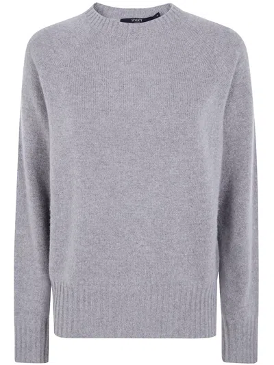 Seventy Sweater Cashmere Round Neck In Brown
