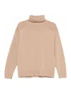 Seventy Roll-neck Wool Sweater In Neutral