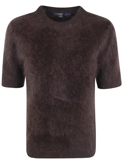 Seventy Short-sleeved Sweater In Brown