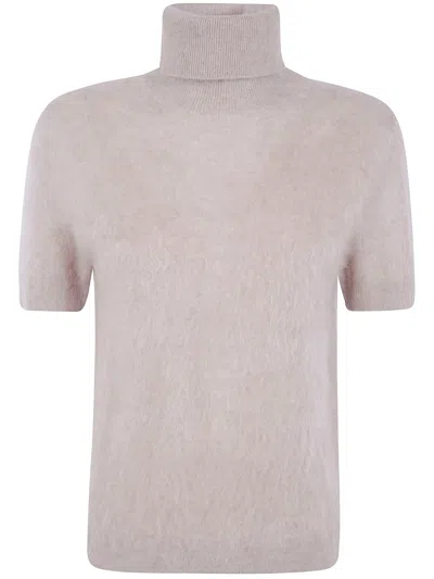 Seventy Short-sleeve Roll-neck Sweater In Multi