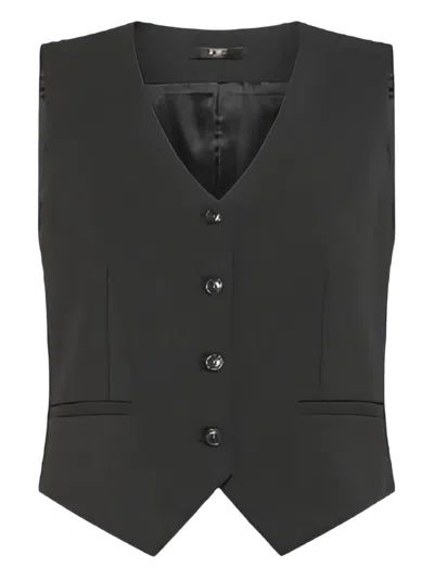 SEVENTY SEVENTY BLACK V-NECK VEST