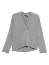 Seventy V-neck Wool Sweater In Gray