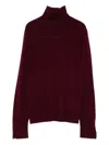 Seventy Roll-neck Wool Sweater In Burgundy