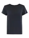 Seventy Tshirt Crepe Misto Seta In Blue