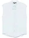 Seventy Polo In Misto Cotone Azzurro In Blue