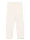 Seventy Cream Linen Blended Cotton Trousers In 中性色