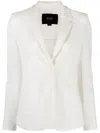 Seventy Textured Single-breasted Blazer In White