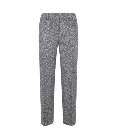 Seventy Textured Trousers In Gray