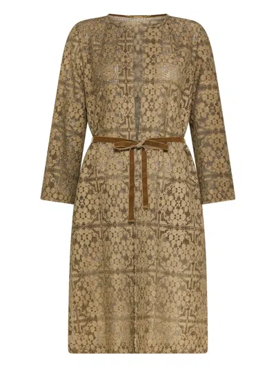 Seventy Tied-waist Coat In Neutrals