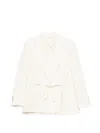 Seventy Mud Grey Wool Jacket In White