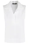 Seventy Top Popeline Fine Cotone Stretch In Bianco