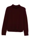 Seventy Turtleneck Wool Jumper In Red