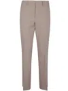 Seventy High-waist Flared Cropped Trousers In Neutral