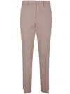 Seventy Logo-plaque Trousers In Beige