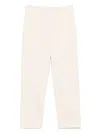 Seventy Cream Linen Blended Cotton Trousers In Beige