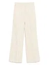 Seventy Cream Linen Blended Pinstriped Jacket In Beige