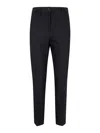 Seventy Stretchy Polyamide Blend Trousers In Black