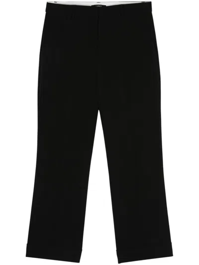 Seventy Tailored Cropped Trousers In Black  