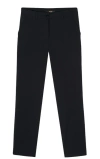 Seventy Slim-cut Cropped Trousers In Blue