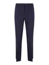 Seventy Pressed Crease Tailored Trousers In Blue