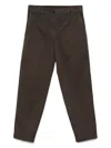 Seventy Elastic-waistband Trousers In Brown