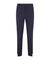 Seventy Pressed Crease Tailored Trousers In Blue