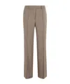 Seventy Herringbone Tailored Trousers In Brown