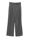 Seventy Pleated Wide-leg Trousers In Gray