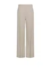 Seventy Ice Viscose And Linen Trousers In Gray