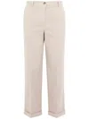 SEVENTY SEVENTY COTTON PANTS WITH CUFFS