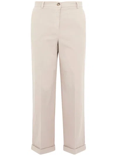 Seventy Trousers Grey In Beige