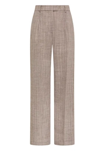 Seventy Trousers  Gessato In Brown
