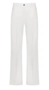 Seventy Comfortable Stretch Cotton Trousers In White