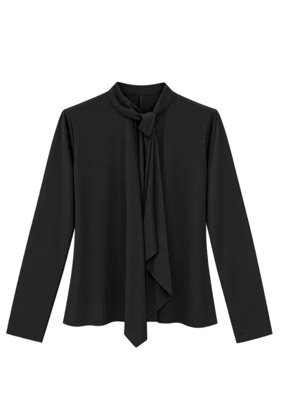 Seventy T-shirt Mixed Silk  In Black