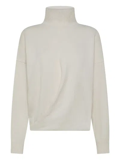 SEVENTY TURTLENECK TWIST-FRONT SWEATER