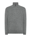 Seventy Turtleneck With Zipper In Pure Wool In Gray