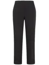 Seventy Venezia Black Wool Blend Trousers In Black