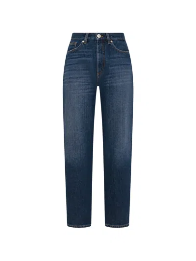 Seventy Venezia Carrot Fit Jeans In Rigid Denim In Blue